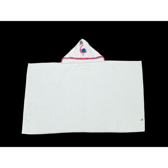 Hooded Flamingo Towel For Kids 100% Cotton For Beach Bath Pool 28x52 Inches NWT - Picture 11 of 13